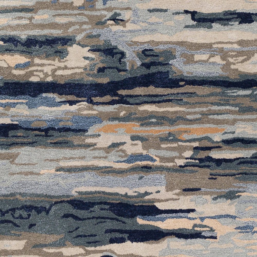Surya Kavita 8&#39; x 10&#39; Medium Gray, Ink Blue, Deep Teal, Dark Brown, Dusty Pink, Beige and Brick Red Area Rug, , large