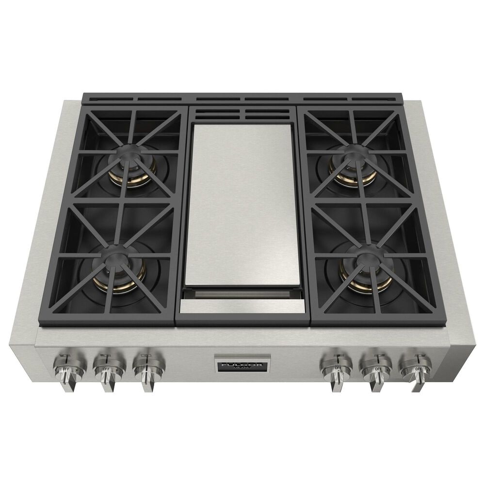 Fulgor Milano 36&quot; Gas Rangetop with 4 Sealed Burners in Stainless Steel, , large