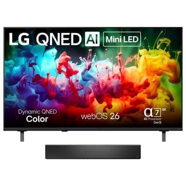 LG 50" Class 75B Series QNED AI Mini LED 4K Ultra HD - Smart TV with 2.0 Channel Soundbar in Black, , large