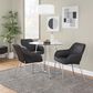 LumiSource Cece Dinette Table in Chrome and Clear - Table Only, , large