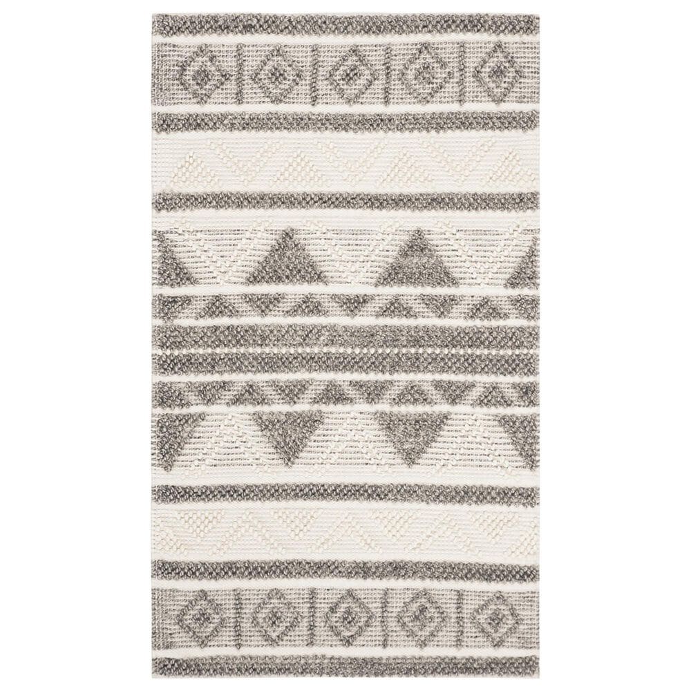 Safavieh Natura 3" x 5" Ivory and Grey Area Rug, , large