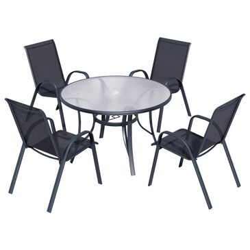 Redline Creation Inc. 5-Piece Patio Dining Set in Black, , large