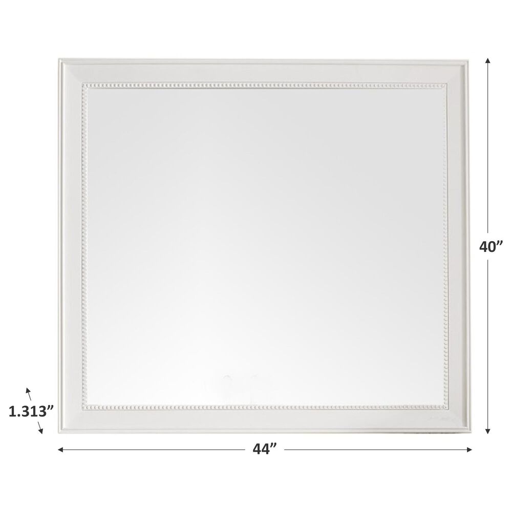 James Martin Bristol 29&quot; Rectangular Mirror in Bright White, , large