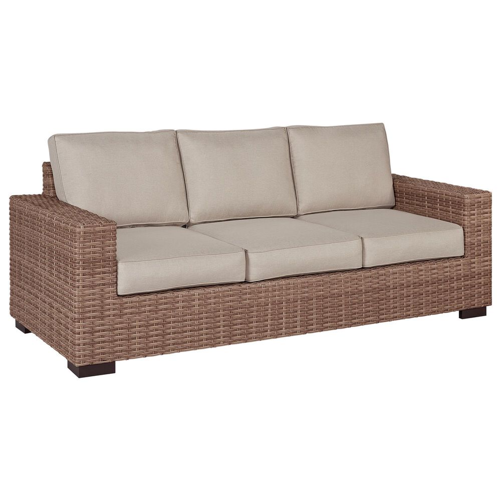 Slate and Company Isla 5-Piece Patio Conversation Set in Abigail Linen, , large