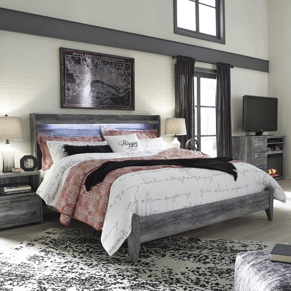 Ashley Baystorm 3-Piece Queen Panel Bed Set in Gray, , large
