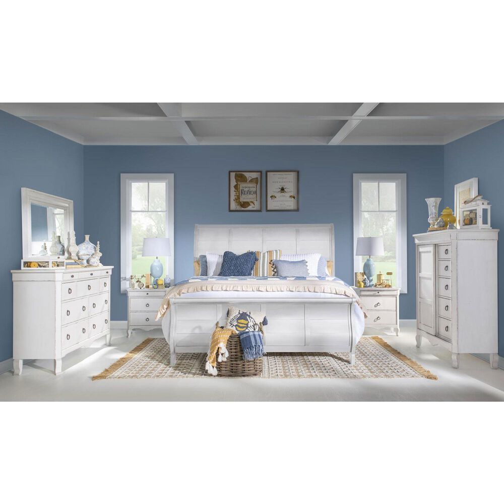 Legacy Classic Vintage Market 3-Drawer Victorian Nightstand in Picket Fence, , large
