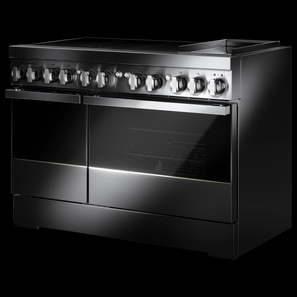 JennAir Noir 48" Freestanding Induction Smart Range with Chrome-Infused Griddle in Stainless Steel, , large