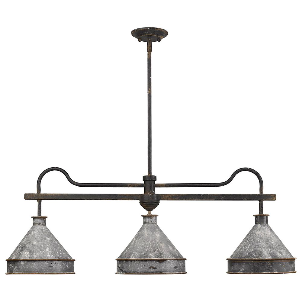 Golden Lighting Jasper Linear Pendant in Antique Black, , large