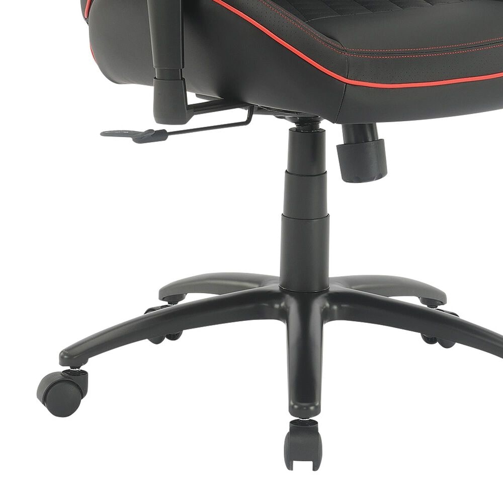 Valor Living High Stakes Gaming Chair in Black an Red, , large