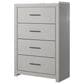Ashley Cottonburg 4 Drawer Chest in Light Gray and White, , large