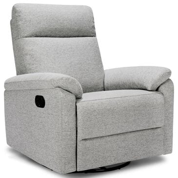 New Haus Suzy Swivel Glider Recliner in Frost Grey, , large