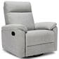 New Haus Suzy Swivel Glider Recliner in Frost Grey, , large