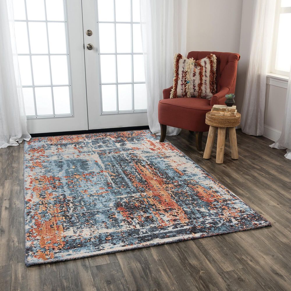RIZZY Premier PMR101 8&#39; x 10&#39; Blue Area Rug, , large