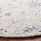 Safavieh Micro-Loop MLP506M 3" Round Light Blue and Ivory Area Rug, , large