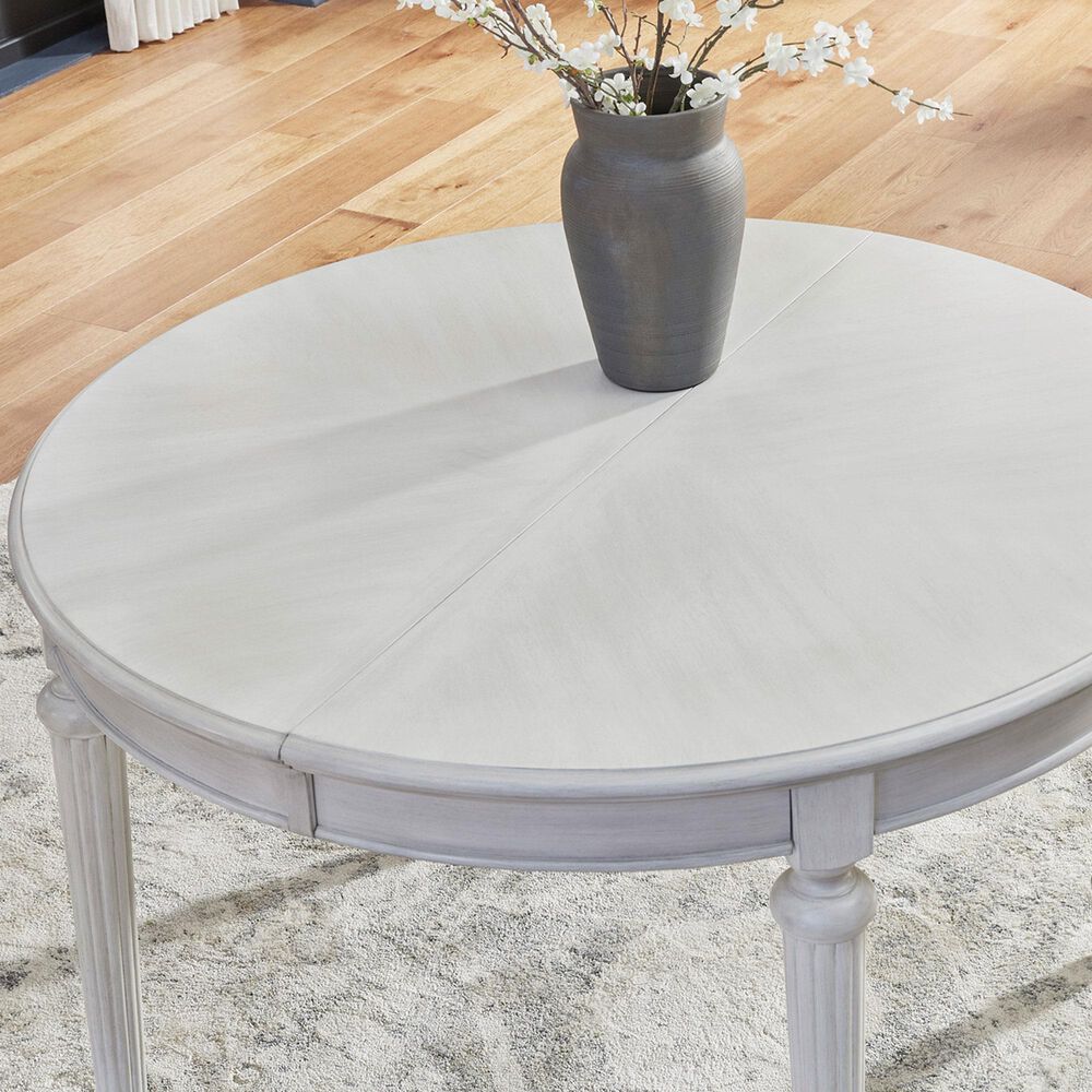 Ashley Montelaine 5-Piece Oval Dining Set in Antiqued White, , large