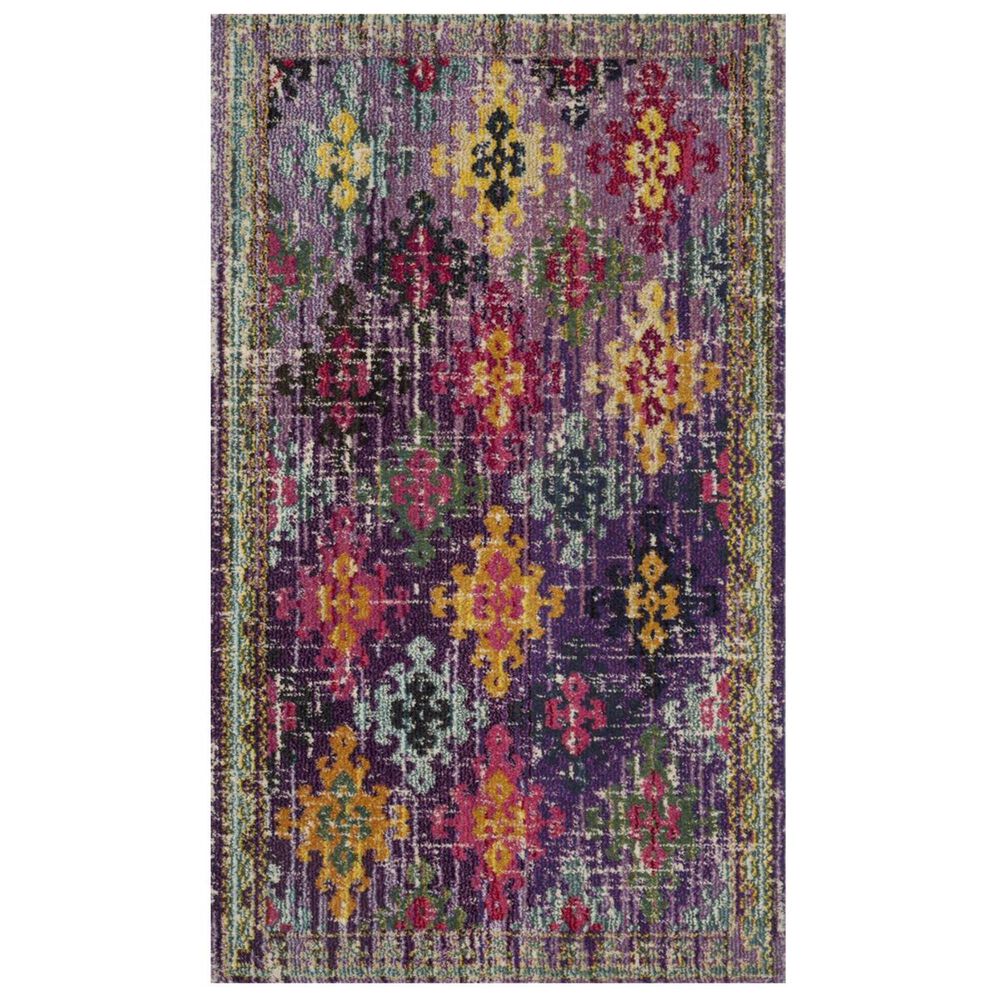 Safavieh Monaco MNC244P 3" x 5" Purple Area Rug, , large