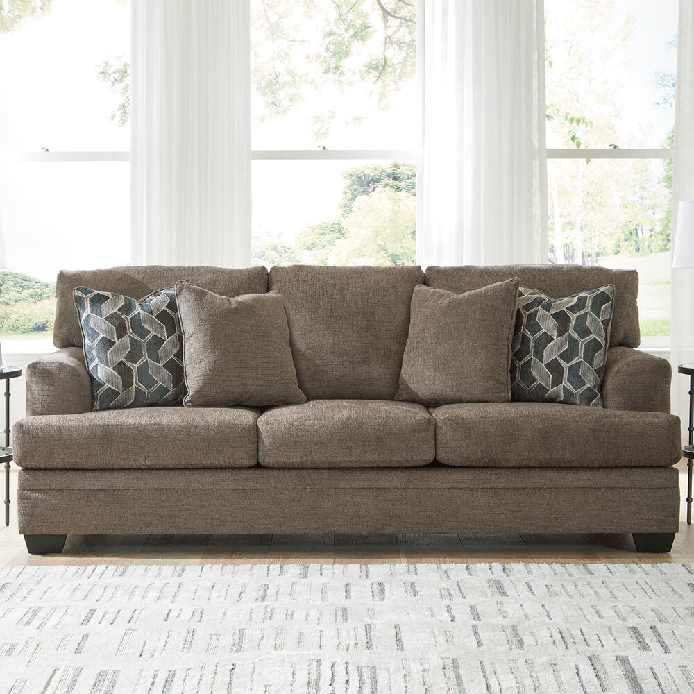 Ashley Stonemeade Stationary Queen Sofa Sleeper in Nutmeg, , large