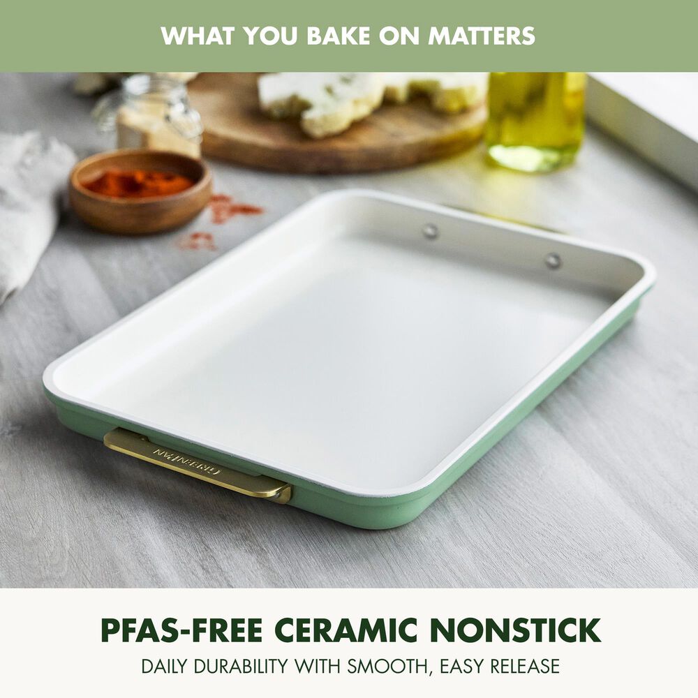 Green Pan Reserve Bakeware 13" x 9" Quarter Sheet Pan in Sage, , large