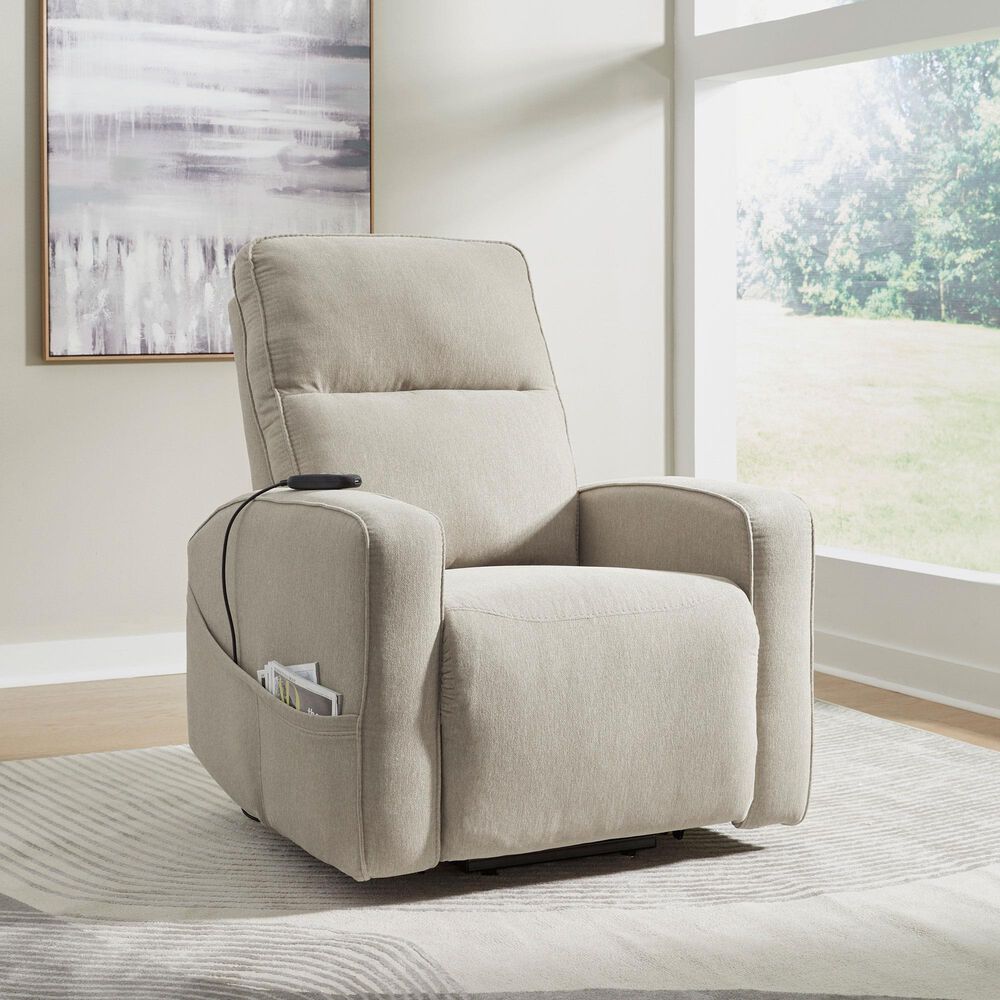 Ashley Starganza Power Lift Recliner in Smoke, , large