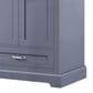 Lexora Home Dukes 72" Double Bathroom Vanity in Dark Grey with 2 cm White Cultured Marble Top and Rectangular Sinks, , large