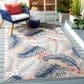 Safavieh Cabana CBN451F 4" x 6" Grey and Navy Indoor/Outdoor Area Performance Rug, , large
