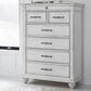 Ashley Kanwyn 7 Drawer Chest in Distressed Whitewash, , large