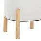 Lumisource Michelle Terry Ottoman in Cream, , large