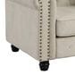 Morden Fort Chesterfield Accent Chair in Beige, , large