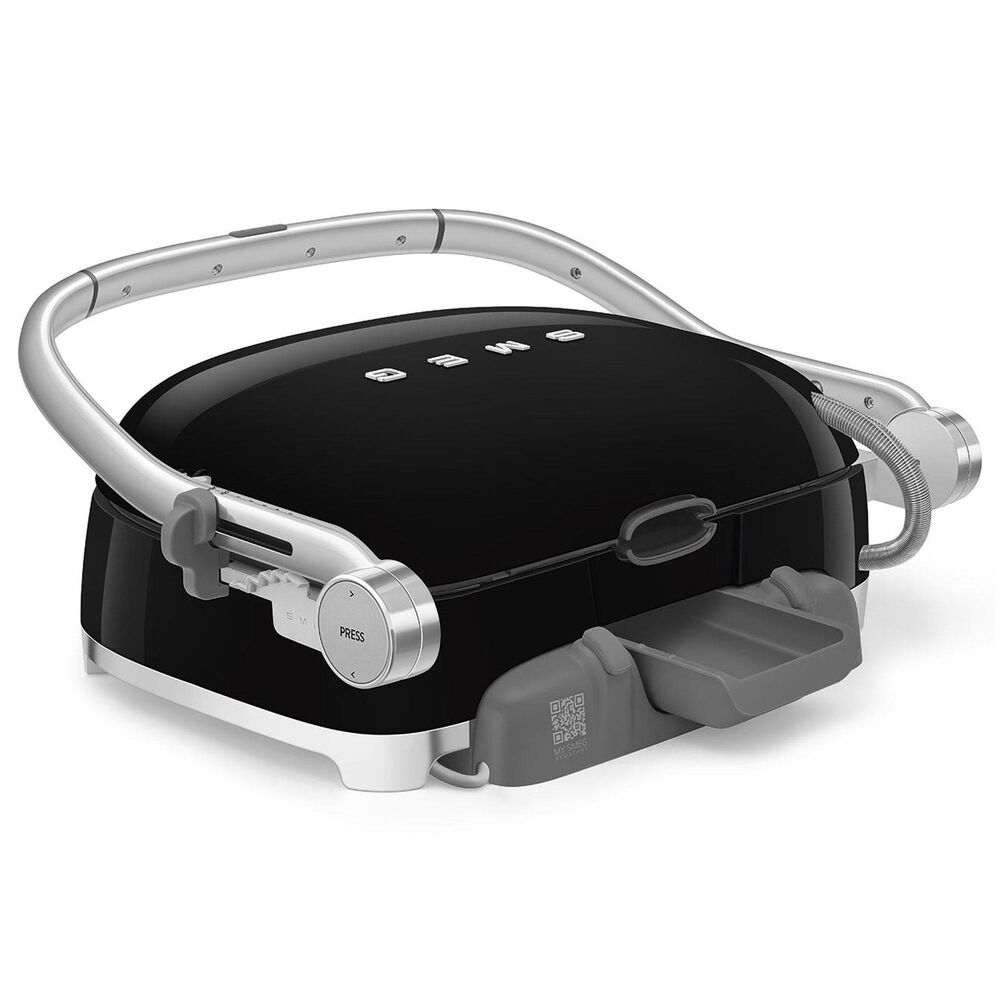 SMEG 19" Retro Style Multi-Use Grill in Black, , large