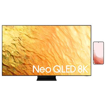 Samsung 75" Class QN800B 8K Neo QLED - Smart TV with Galaxy S22 128GB - Unlocked in Pink, , large