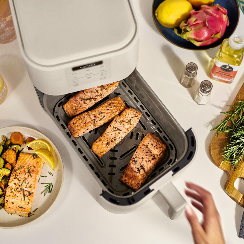 Bella 6-Quart Slim Air Fryer in Oatmilk, , large