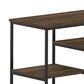 HOMLUX 45" TV Stand with 2 Open Storage Shelves in Columbia Walnut, , large