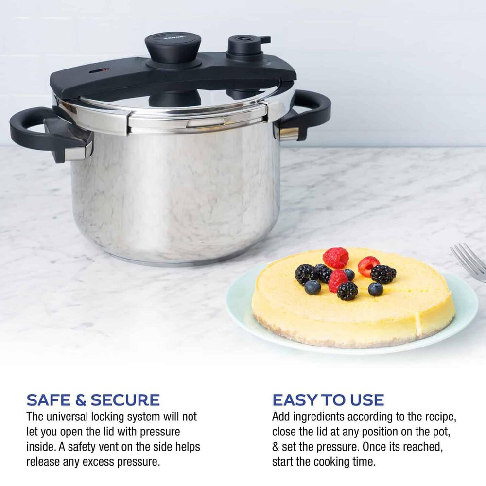 EZLock 10 Qt. Stainless Steel Stovetop Pressure Cooker