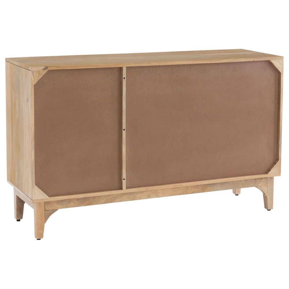 Linon Home Decor Janie 3-Door Cabinet in Natural, , large