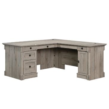 Sauder 69" L-Shaped Desk in Split Oak, , large