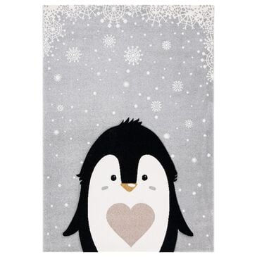 Safavieh Carousel 5"3" x 7"6" Light Grey and Black Kids  Area Rug, , large