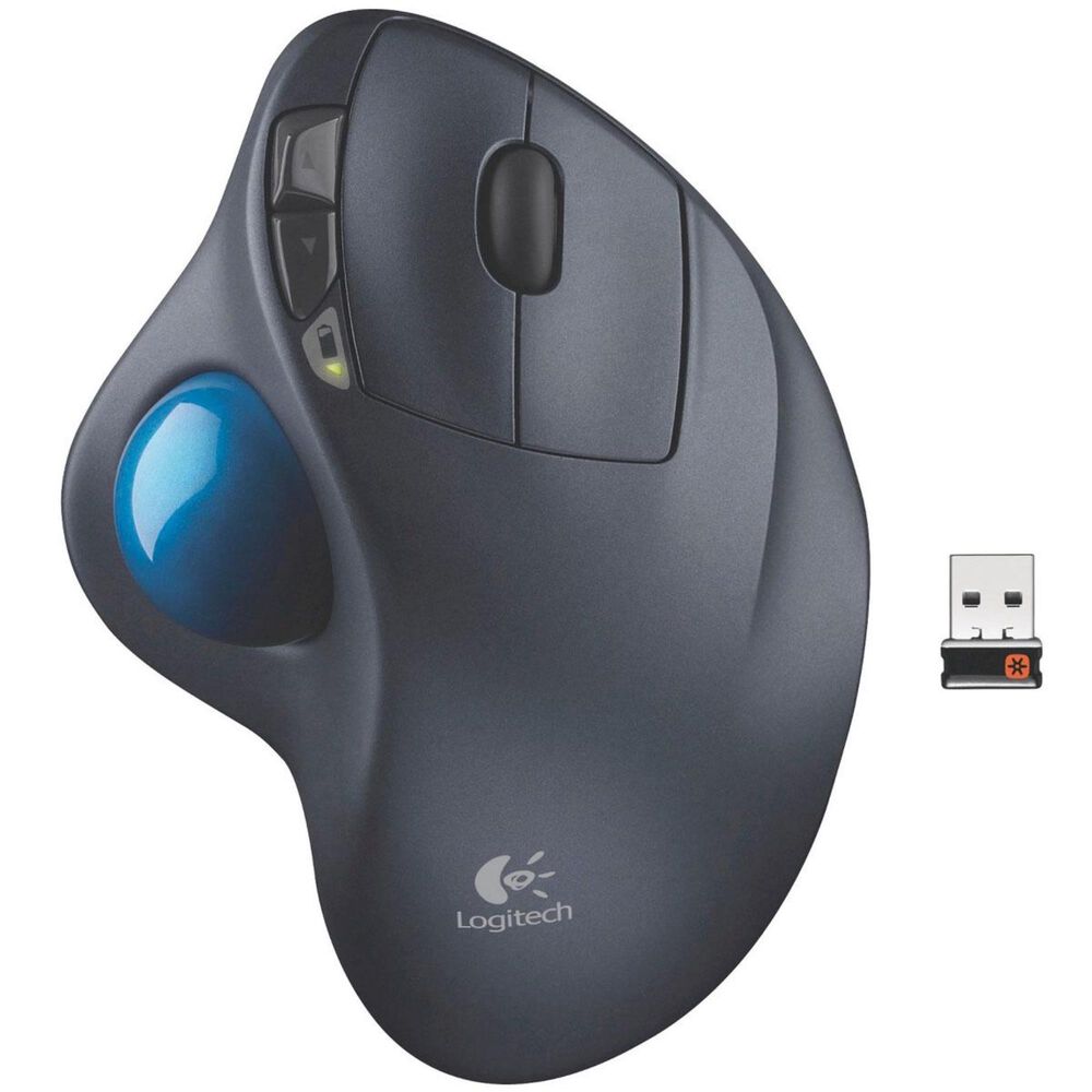 Logitech M570 Wireless Trackball Mouse in Gray, , large