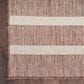 Nourison Positano POS03 Natural and Ivory 6" x 9" Indoor/Outdoor Area Rug, , large