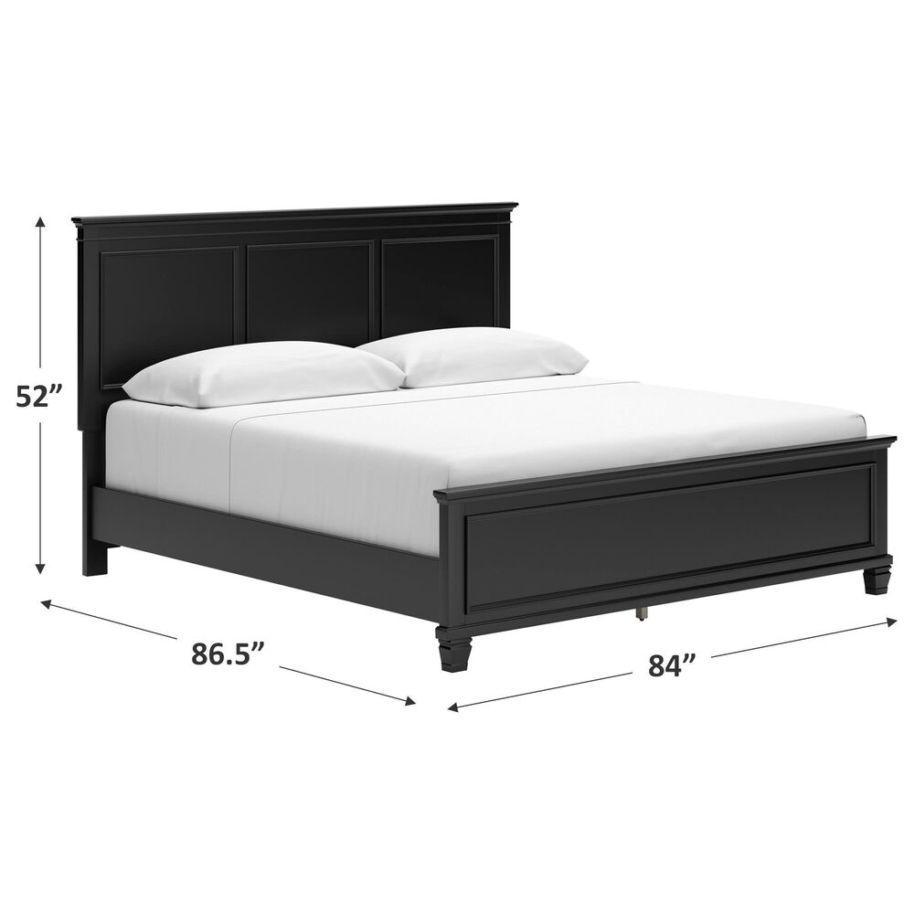 Ashley Lanolee King Panel Bed in Black, , large