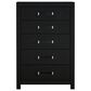 Ashley Maeling 5 Piece King Panel Bedroom Set in Matte Black, , large