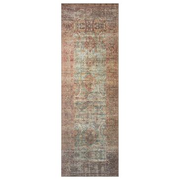 Amber Lewis x Loloi Georgie 2" x 5" Jade and Sunset Area Rug, , large