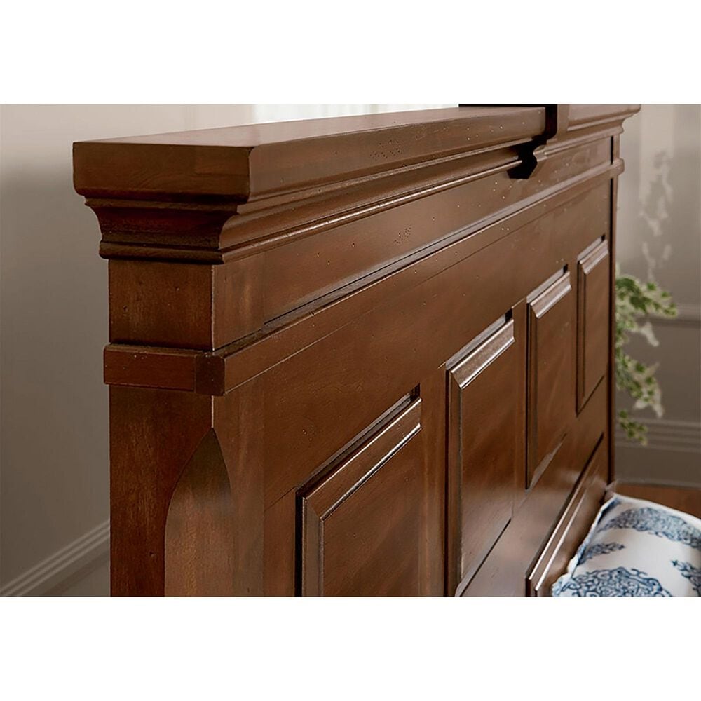Viceray Collections Heritage Mansion King Panel Bed in Amish Cherry, , large