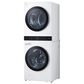 LG Single Unit Front Load LG WashTower with Center Control 4.5 Cu. Ft. Washer and 7.4 Cu. Ft. Gas Dryer in White, , large