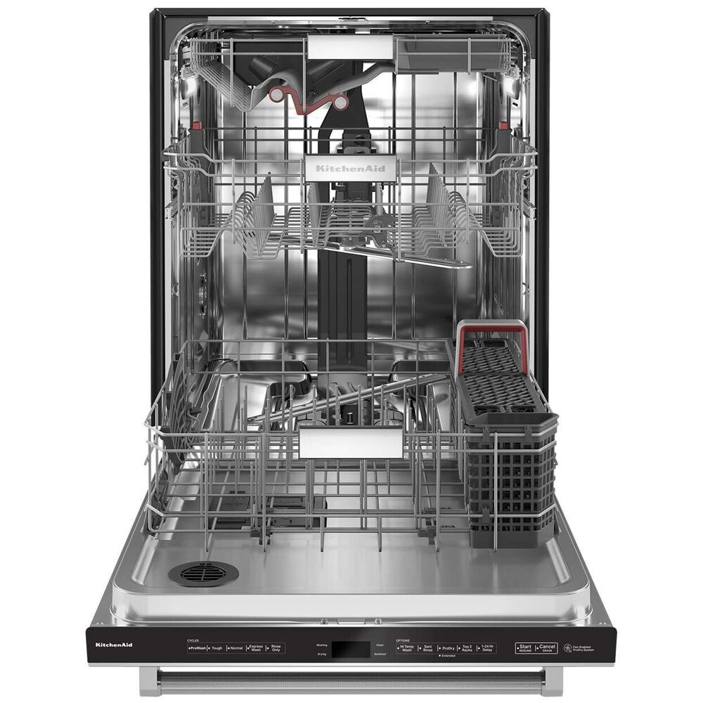 KitchenAid 44 dBA Built-In Bar Handle Dishwasher with FreeFlex 3rd Rack and LED Interior Light in PrintShield Stainless Steel, , large