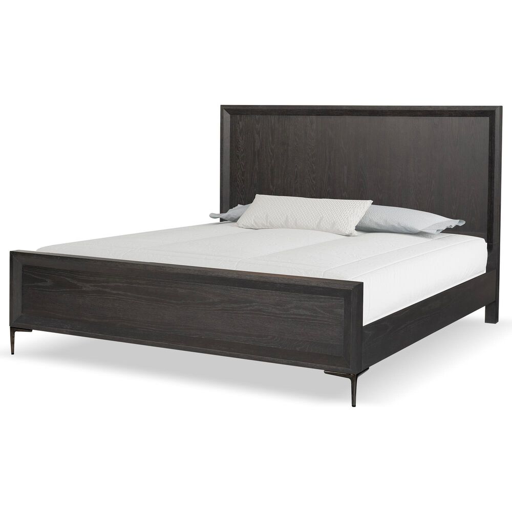 Furniture of America Bashford Queen Panel Bed in Natural Oak, , large