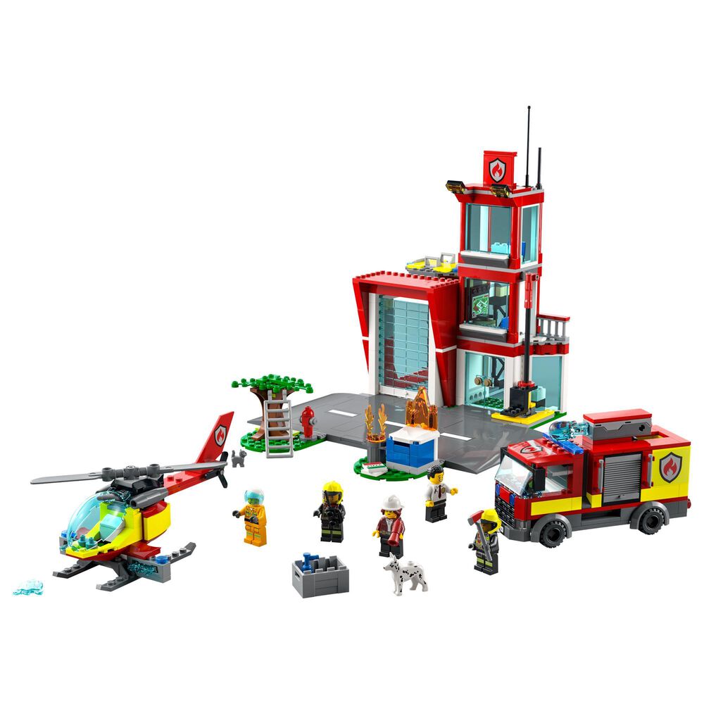 LEGO City Fire Station Building Set, , large