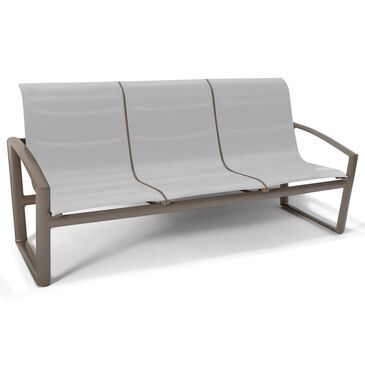 Winston Icon Patio Padded Sling High Back Sofa in Idol Cloud and Broadway, , large