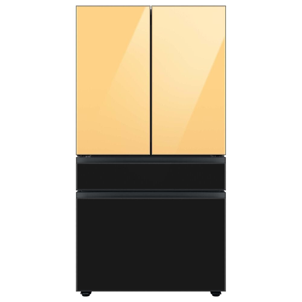Samsung Bespoke Bespoke 4-Door French Door Refrigerator Bottom Panel in Charcoal Glass, , large