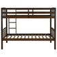 Linon Home Decor Perryton Twin Over Twin Bunk Bed in Warm Oak, , large