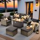 HOMLUX 6-Piece Patio Set in Black, , large